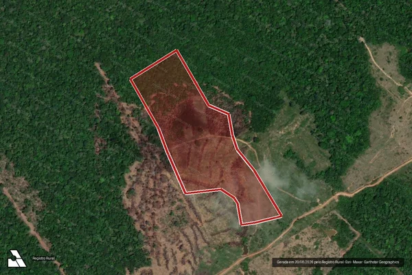 Imagem de satélite de Infração Ambiental em Porto Velho - RO