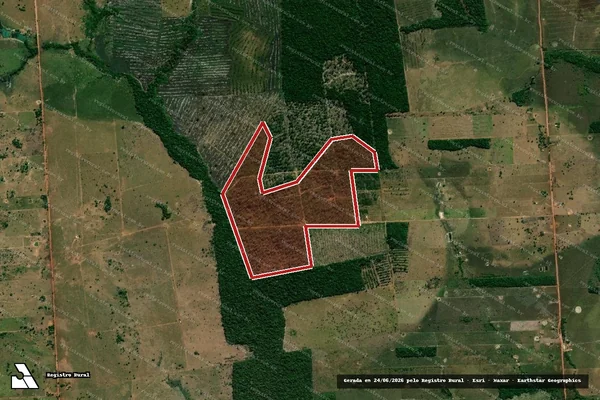Imagem de satélite — Embargo Ambiental - São Francisco do Guaporé/RO