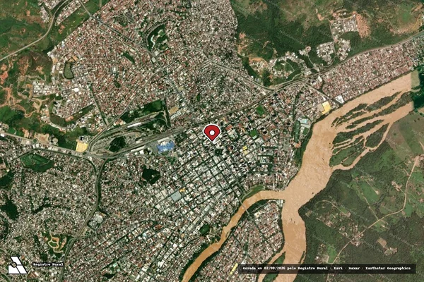 Imagem de satélite de Infração da Fauna em Governador Valadares - MG (marcador da localização)