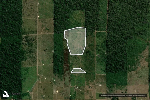 Imagem de satélite de Infração da Flora em Candeias do Jamari - RO