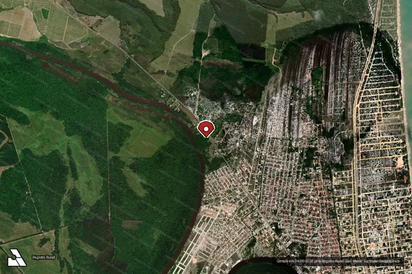 Imagem de satélite — Embargo IBAMA — Infração Ambiental — Pedrão/BA