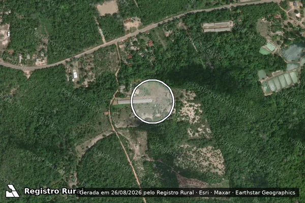 Imagem de satélite de Infração Ambiental em Santarém - PA