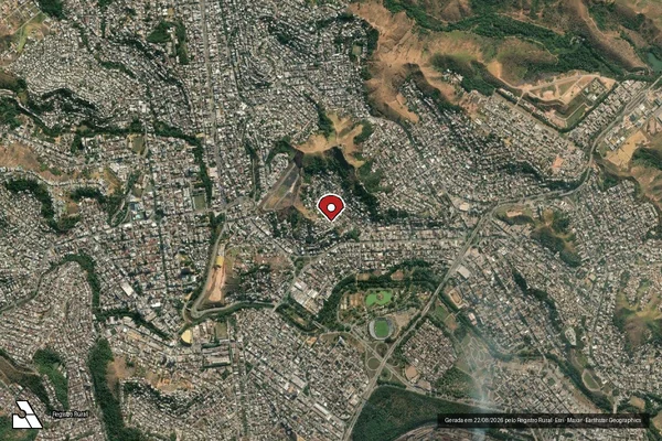 Imagem de satélite — Embargo IBAMA — Infração da Fauna — Ipatinga/MG