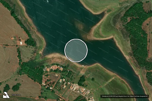 Imagem de satélite de Infração Ambiental em Mira Estrela - SP