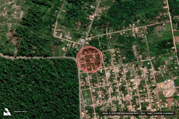Imagem de satélite de Desmatamento em Barcarena - PA