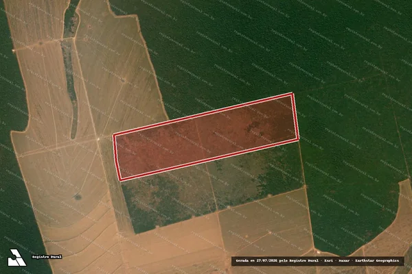 Imagem de satélite de Infração da Flora em Gaúcha do Norte - MT