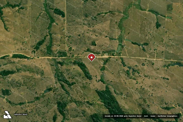 Imagem de satélite — Embargo IBAMA — Infração da Flora - Buritis/RO