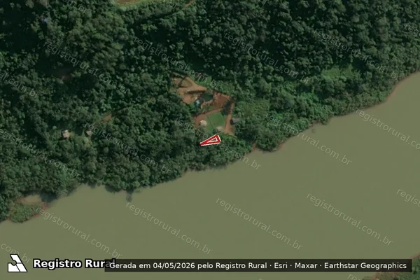 Imagem de satélite — Embargo IBAMA — Infração da Flora — Chapecó/SC