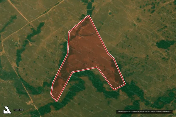 Imagem de satélite de Desmatamento em Porto Velho - RO