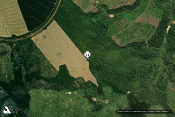 Imagem de satélite — Embargo IBAMA — Infração Ambiental - Açailândia/MA