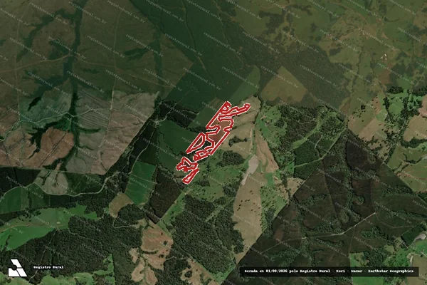 Imagem de satélite de Infração Ambiental em Otacílio Costa - SC