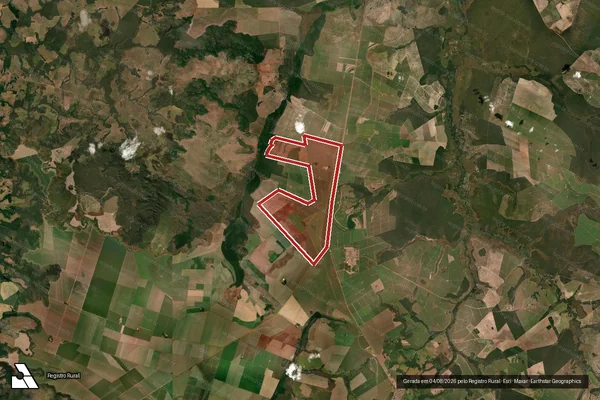 Imagem de satélite de Infração Ambiental em Alto Taquari - MT