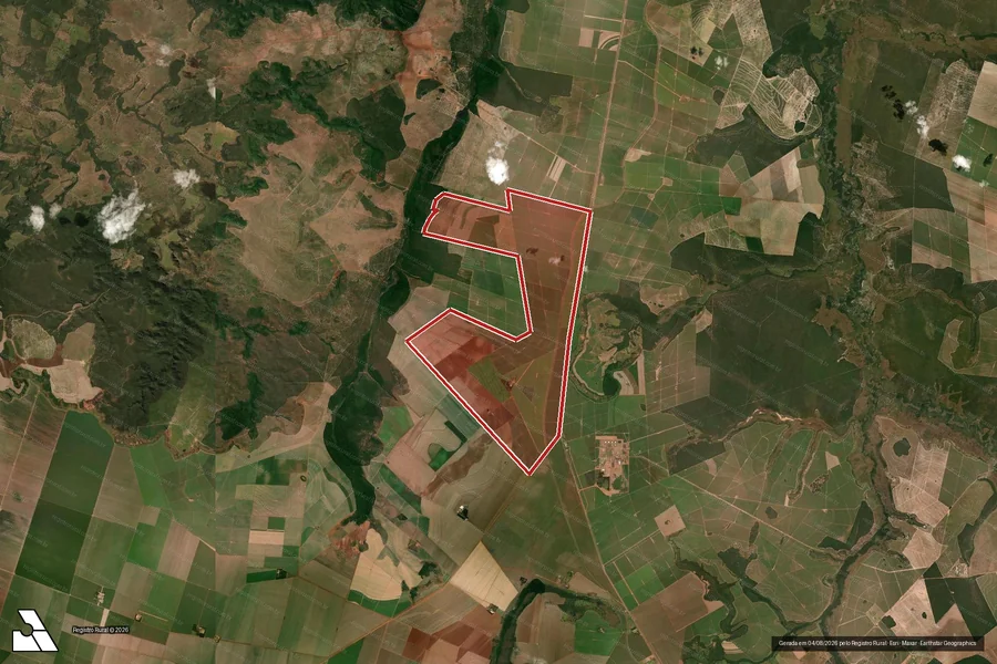 Imagem aérea do item A
