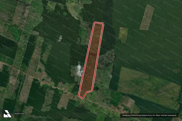 Imagem de satélite de Infração Ambiental em Humaitá - AM