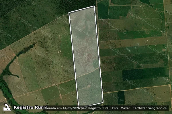 Imagem de satélite de Desmatamento em Porto Velho - RO