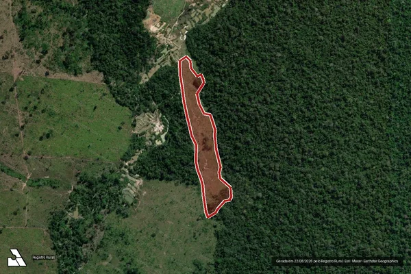 Imagem de satélite de Infração Ambiental em Altamira - PA
