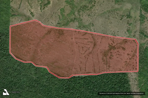 Imagem de satélite de Infração Ambiental em Cantá - RR
