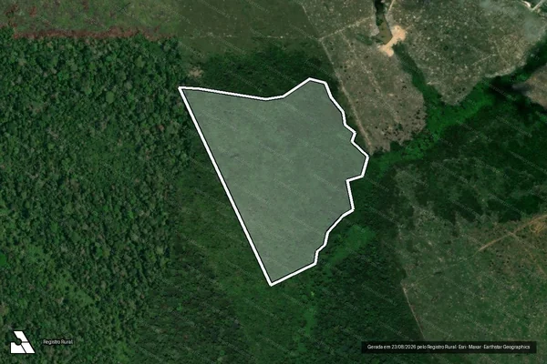 Imagem de satélite de Infração da Flora em Lábrea - AM