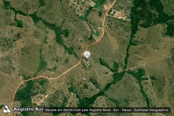 Imagem de satélite de Infração Ambiental em Novo Repartimento - PA (marcador da localização)