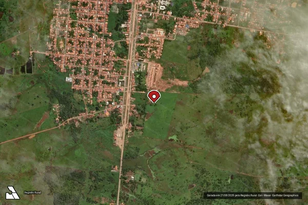 Imagem de satélite — Embargo IBAMA — Infração Ambiental - Zé Doca/MA