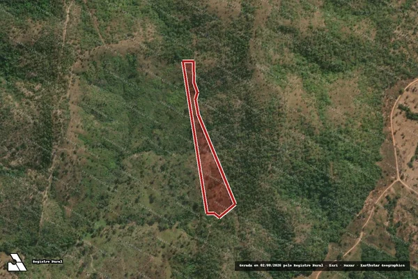 Imagem de satélite de Infração Ambiental em Minaçu - GO