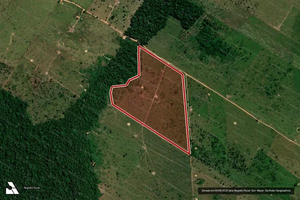 Imagem de satélite de Infração da Flora em Porto Velho - RO