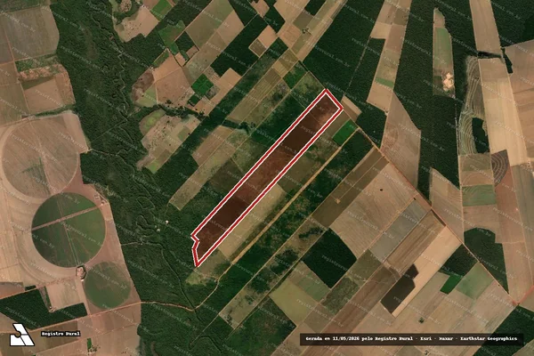 Imagem de satélite de Infração da Flora em Gaúcha do Norte - MT