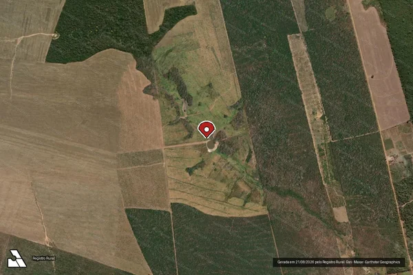 Imagem de satélite — Embargo IBAMA — Infração Ambiental - Grajaú/MA