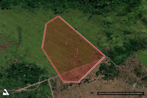 Imagem de satélite de Infração da Flora em Altamira - PA