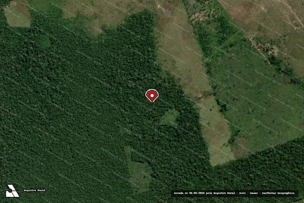 Imagem de satélite — Embargo IBAMA — Infração da Flora - Boca do Acre/AM