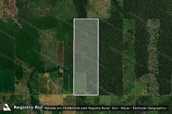 Imagem de satélite de Infração da Flora em Candeias do Jamari - RO