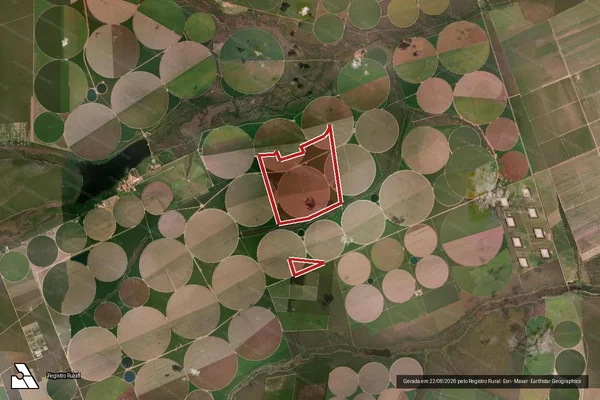 Imagem de satélite de Infração da Flora em Barreiras - BA