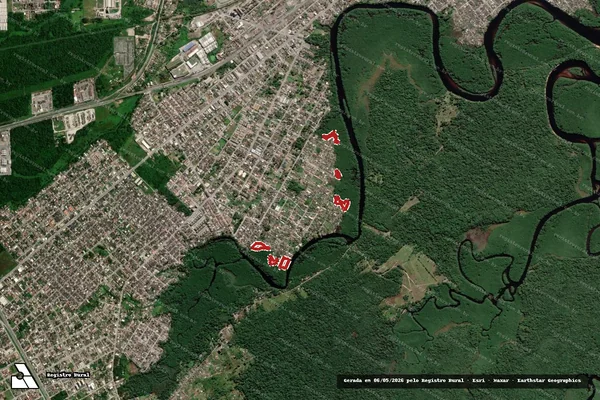 Imagem de satélite de Infração da Flora em Paranaguá - PR