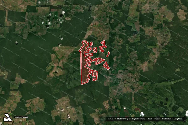Imagem de satélite de Infração da Flora em São Félix do Xingu - PA