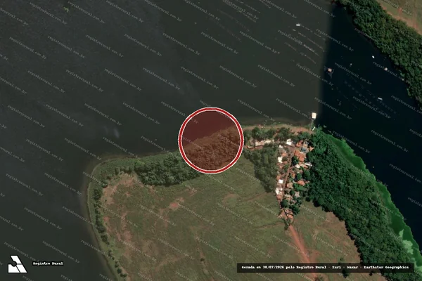 Imagem de satélite de Infração Ambiental em Santa Clara D'Oeste - SP