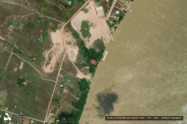 Imagem de satélite de Infração Ambiental em Caracaraí - RR