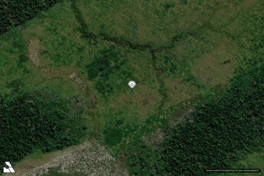 Imagem aérea do item A