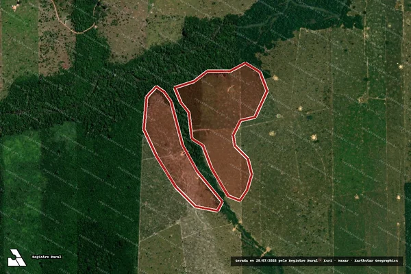 Imagem de satélite de Infração da Flora em Porto Velho - RO