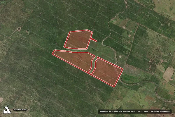 Imagem de satélite — Embargo IBAMA — Infração da Flora — Piranhas/AL