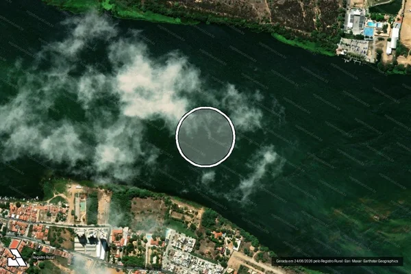Imagem de satélite — Embargo IBAMA — Infração Ambiental - Juazeiro/BA