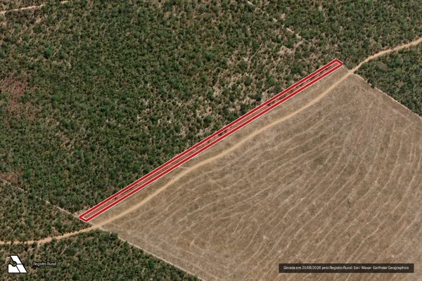 Imagem de satélite — Embargo IBAMA — Infração da Flora — Guadalupe/PI
