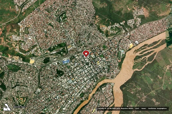 Imagem de satélite de Infração da Fauna em Governador Valadares - MG (marcador da localização)