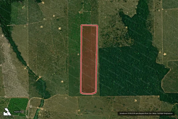 Imagem de satélite de Infração da Flora em Porto Velho - RO