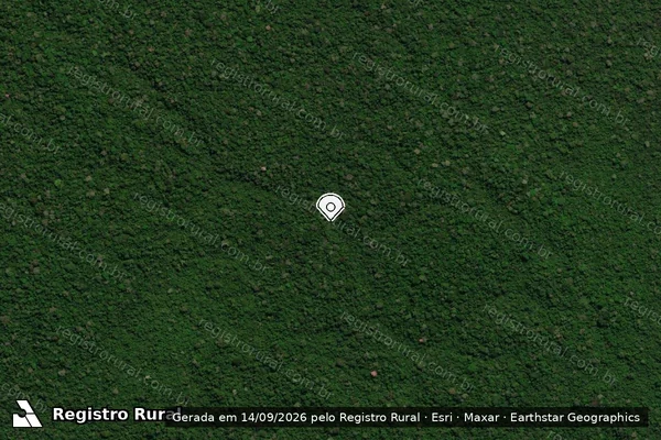 Imagem de satélite — Embargo IBAMA — Infração Ambiental - Colniza/MT