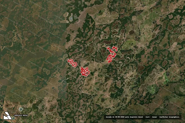Imagem de satélite de Infração da Flora em Aquidauana - MS