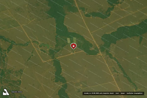 Imagem de satélite — Embargo IBAMA — Infração da Flora - Buritis/RO
