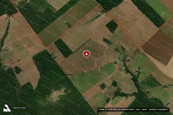 Imagem de satélite — Embargo IBAMA — Infração da Flora - Brasnorte/MT