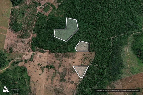Imagem de satélite de Desmatamento em Altamira - PA
