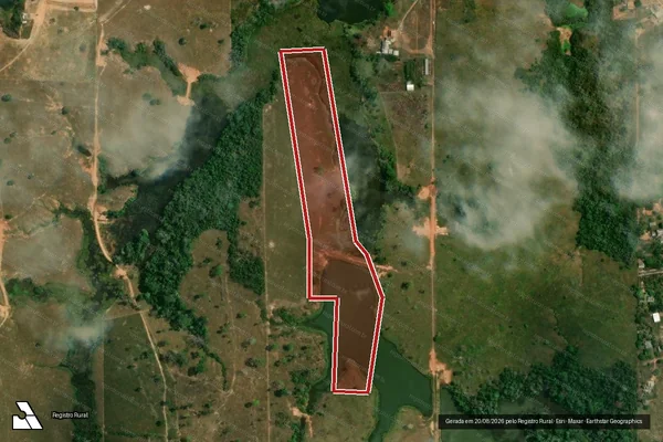 Imagem de satélite de Infração Ambiental em Plácido de Castro - AC