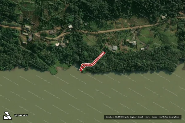 Imagem de satélite de Infração da Flora em Chapecó - SC